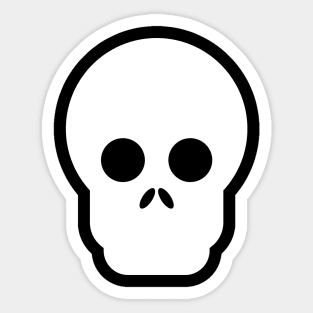 Skull siluet Sticker